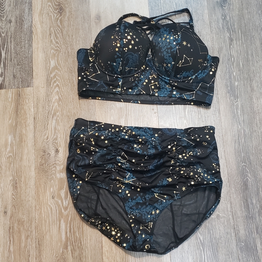 Women's high waisted swim suit